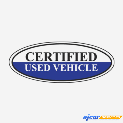 Certified Used Vehicle Oval Sign